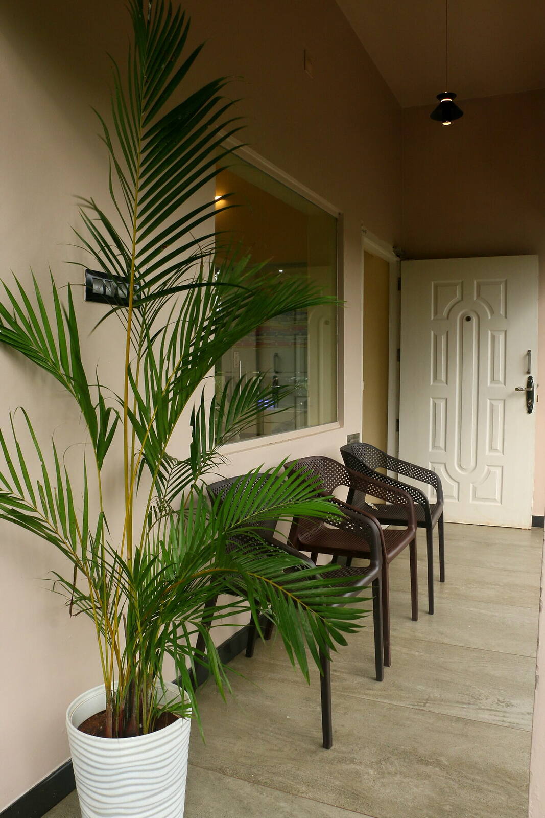 The welcoming entrance to The Shore Wellness estate