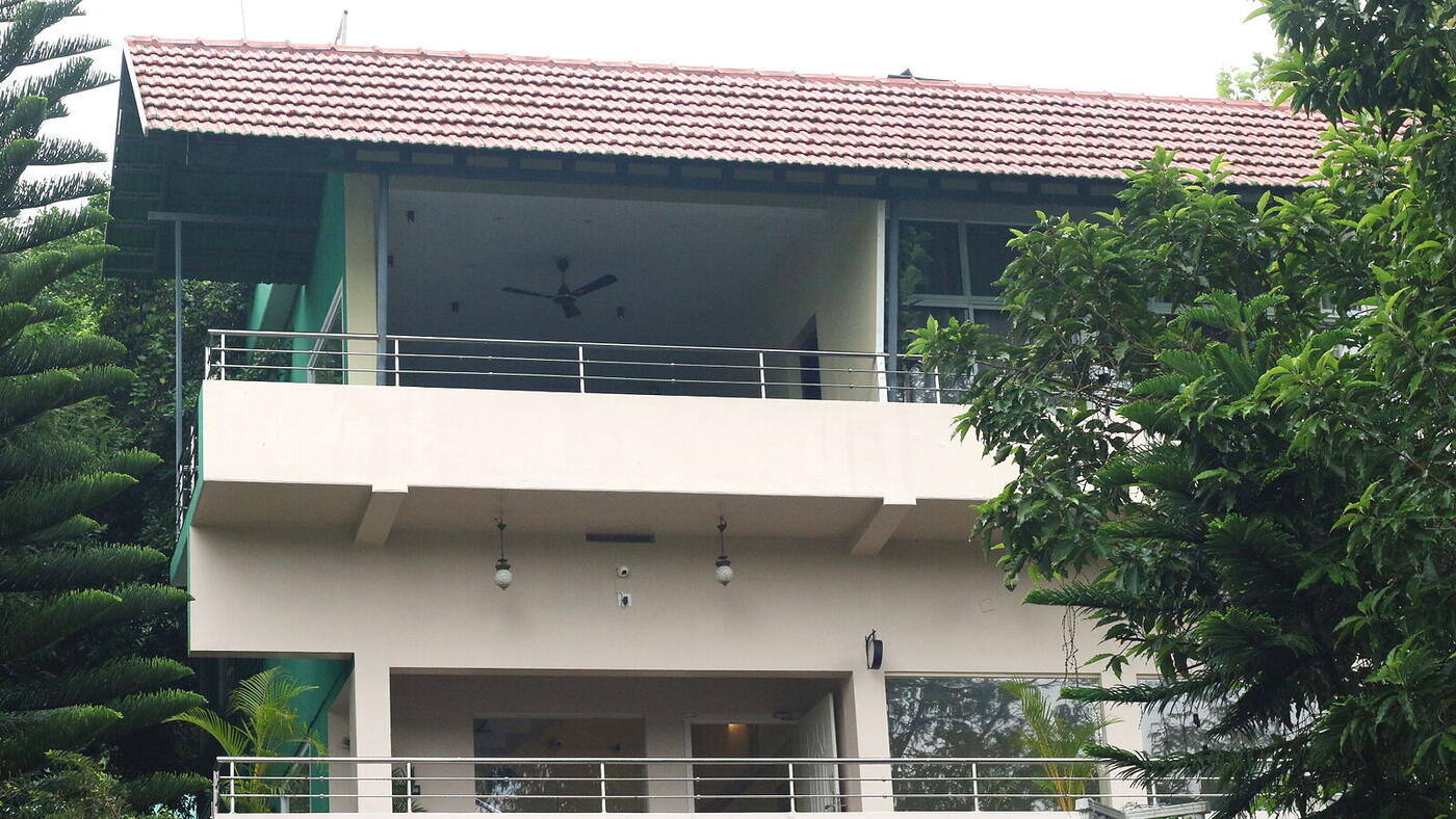 Private balconies of the seven-suite estate