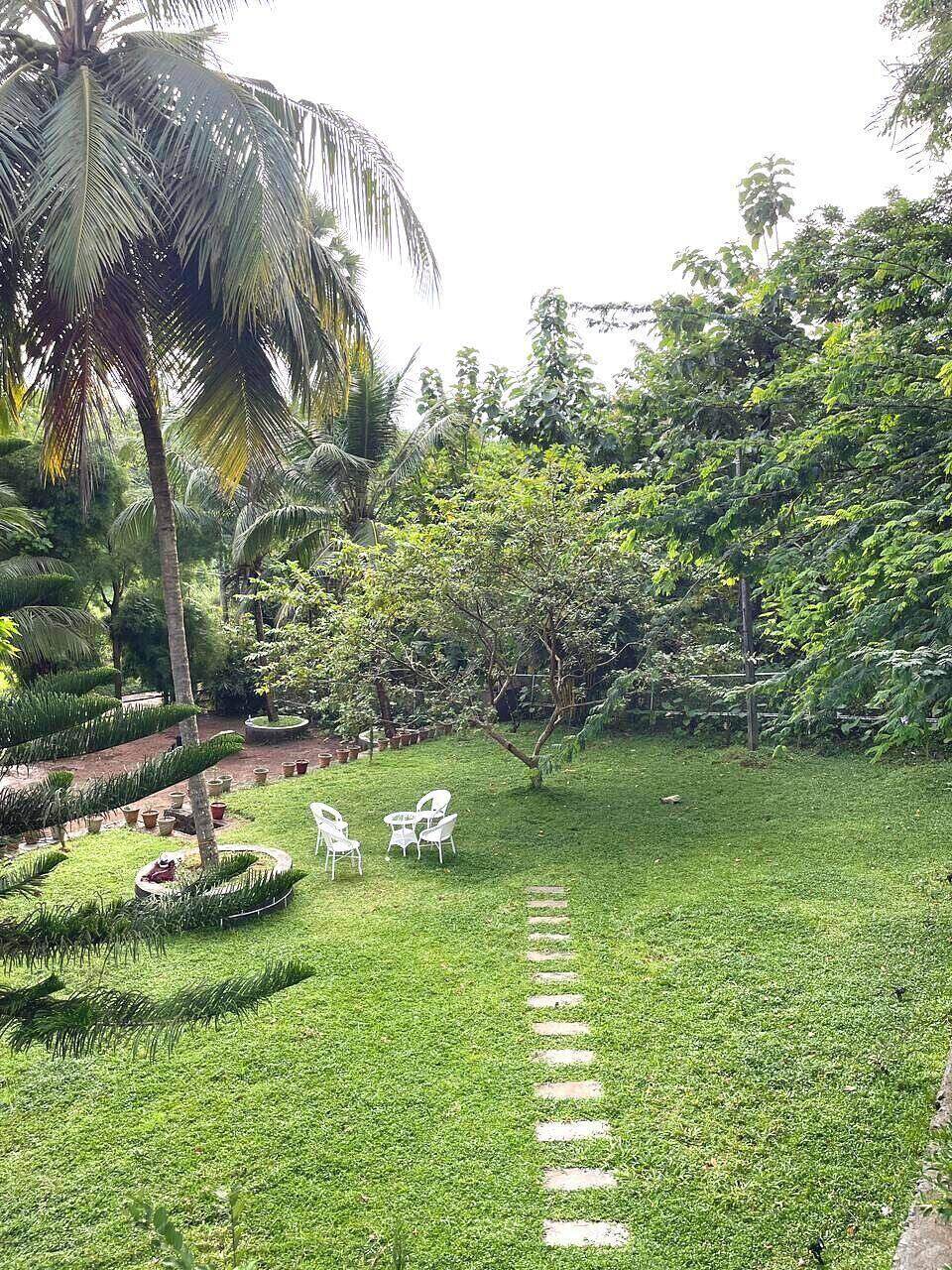 Landscaped gardens of The Shore Wellness from above